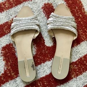 Zara gold sandals